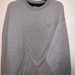 Gray crew neck champion sweater